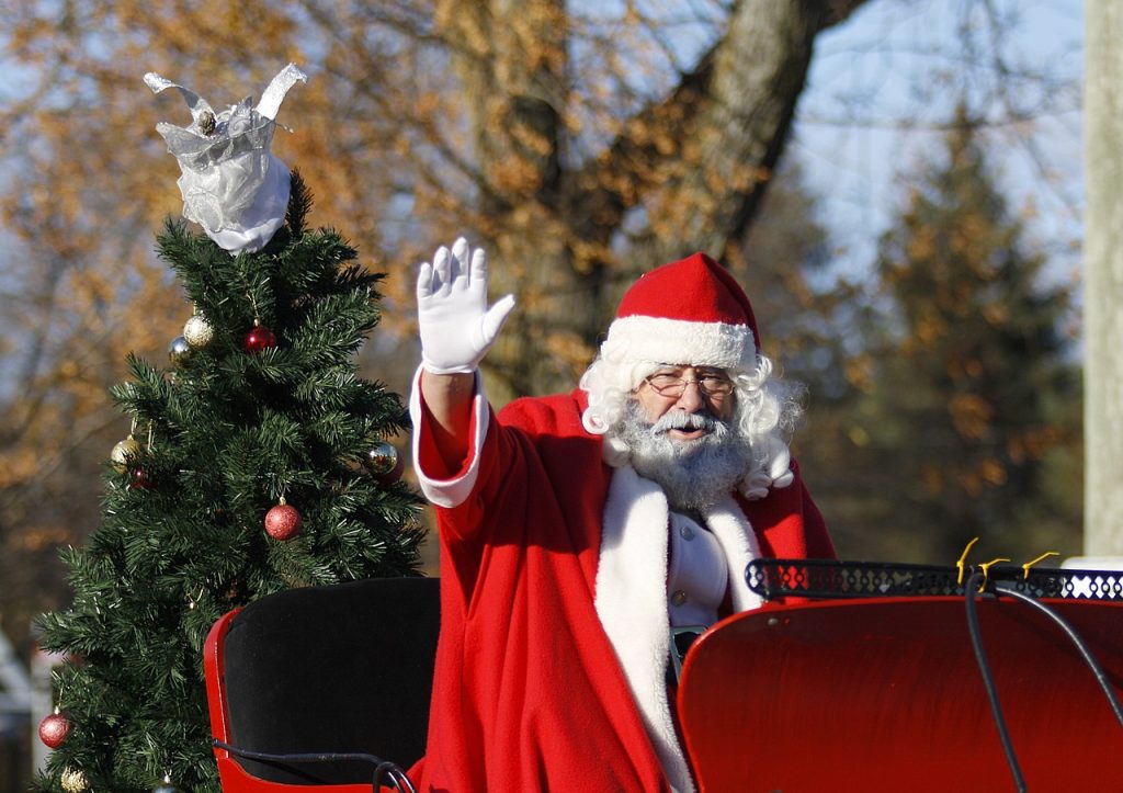santa, parade, christmas